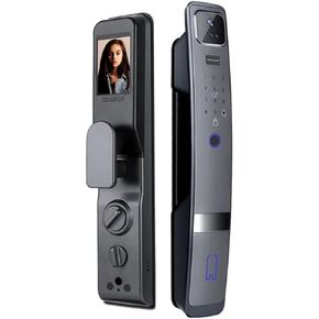 3D Face Recognition Smart Door Lock with Camera Biometric Fingerprint Security Fully Automatic Smart Lock