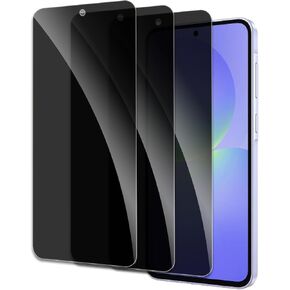 Privacy Screen Protector for Samsung Galaxy A36, Shatterproof Tempered Glass Accessories, Anti Spy Tempered Glass Film, Case Friendly Ultra Resistant 9H Hardness Anti-Glare HD Black -3 Pack