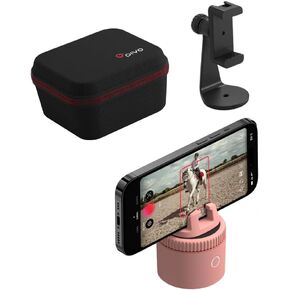 Pivo Equestrian Lite Starter Pack Auto Horse, Face and Body Tracking, Ai-Powered 360° Rotation Smartphone Holder, Equine Coaching, Auto Zoom Handsfree Photo & Video Recording - Pink
