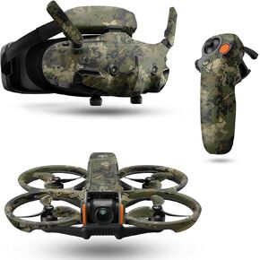 Drone Skin Compatible with DJI Avata 2 Bundle (2024) - Viper Woodland - Premium 3M Vinyl Protective Wrap Decal Cover - Easy to Apply | Crafted in The USA by MightySkins