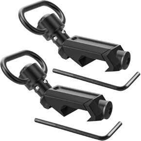 QD Sling Swivel Mount - 360° Rotation Picatinny Sling Mount QD Sling Swivel with Mount Base - Quick Detach Sling Swivel with Push Button Low Profile Rail Sling Mount