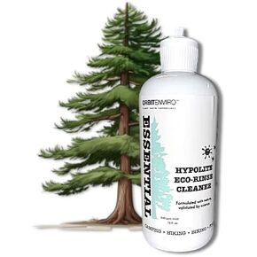 HOCl Essential Hypolite Eco Rinse - Outdoor Home - Camping - Hiking - Fishing - Golf - Outdoor - All Natural - 200ppm (16 fl.oz.)