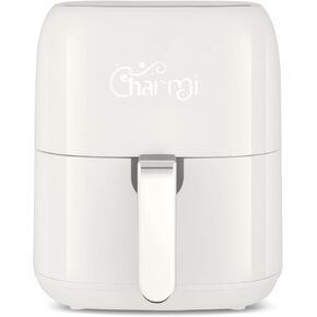 Charmi Large 5QT Air Fryer, Stylish Retro Design, Beautiful Vintage Inspired, Digital Touchscreen, 8-in-1 Cooking Presets, Dishwasher Safe, Nonstick Basket (Sky Blue)