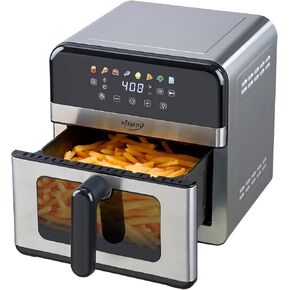 Air Fryer with Window Visible 8-in-1,8.7-Qt Large space,85% Less Oil,Roast, Bake, Dry, Reheat, Frozen, Broil,160-400℉ Even Results With Precise Temperature Control,Dishwasher-Safe
