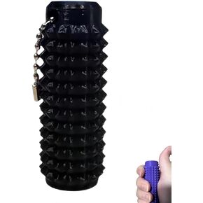 مجموعة مفاتيح Grippie Grippie Stim ، سلسلة مفاتيح تهدئة تهدئة لتخفيف القلق ، سلسلة مفاتيح التدليك الصلبة للحد من الإجهاد والتركيز (الوردي)