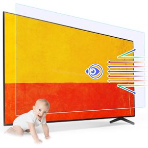 Anti Glare Film for TV 50 Inch,Out Blue Light Filter Anti Scratch, TV Glare Stopper 50 Inch TV Screen Protector Indoor or Outdoor