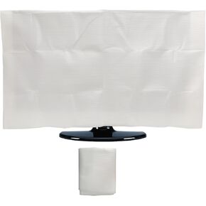 Foam Flat Screen TV Cover Fits Up to 36" H x 65" W Flat Screen TV，60-65 Inch Television Foam Cover for TV Protection During House Moving, Storage, or Home Renovation-1 Pack