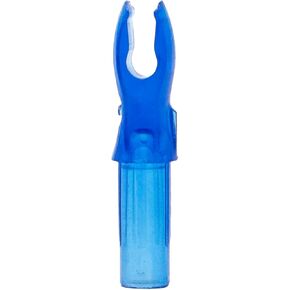 Bohning A Nock, for .204 Shafts (Small, X-Nocks, 5mm) 12 Pack, Electric Blue