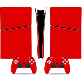 Console Skin for PS5 Slim, Vinyl Decal Cover Wrap for Digital Edition Controller (Pink)