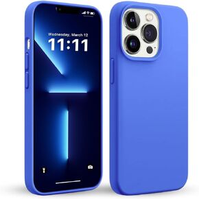 Silicone Phone Case for iPhone Cases - Anti-Slip for Blue iPhone 13 Pro Max Case - Compatibility with Shockproof iPhone 13 Case Pro Max - Scratch Proof for iPhone 13 Pro Case Max - Blue Phone Cases