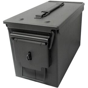 11.8" All Metal 50 Caliber Ammo Can with Installed Locking Hardware