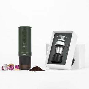 Outin Nano Complete Set Machine Espresso مع Accessorries مزدوجة اللقطة