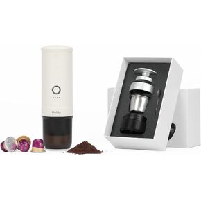 Outin Nano Complete Set Machine Espresso مع Accessorries مزدوجة اللقطة
