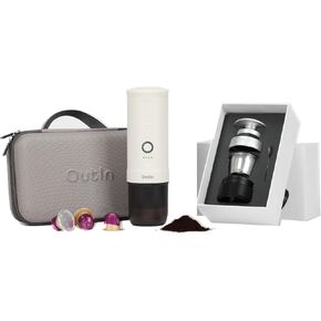 Outin Nano Complete Set Machine Espresso Machine مع Accessorries مزدوجة اللقطة وحقيبة حمل