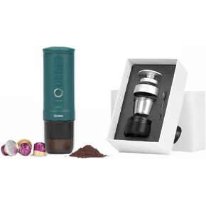 Outin Nano Complete Set Machine Espresso مع Accessorries مزدوجة اللقطة
