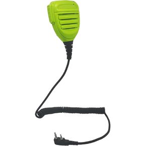 Shoulder Mic with 3.5mm Listen Earpiece Walkie Talkie Lapel Microphone Hands Free Speaker Mike for Midland 2 Pin Radio GXT LXT GMRS AVPH10 (Green)