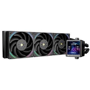Thermalright Frozen Vision 360 ARGB Black V2 AIO CPU Liquid Cooler 480x480 Pixel LCD Square Screen for 2.88 inch,High Performance Pump with 3000RPM Speed,Compatible with AM4/AM5,Intel 1851/1700