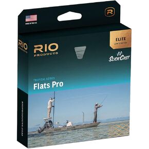 Rio Elite Flats Pro StealthTip Saltwater Fly Line, Easy to Cast Flies from Size 2/0 to 8, Low-Stretch & Ultra-Slick Performance, Clear/Aqua/Orange/Light Sand, 100ft, WF11F/I