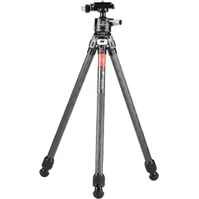 MT-162CIIL+XB-25P Mini Carbon Fiber Tripod for Cell Phone & DSLR Camera,Small Complete Tripod Unit for Travel,Video,Vlogging