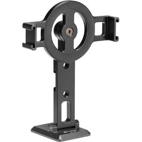 FANAUE Cell Phone Tripod Mount, Magnetic Aluminum Smartphone Stand Adapter with Cold Shoe Arca Swiss QR Base Plate,1/4" & 3/8'' Screw Phone Holder Mount for Video Live Streaming Vlogging