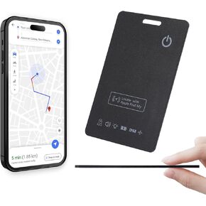 Wallet Tracker Card, Wallet Tracker,Works with Apple Find My (iOS Only), Thin Wallet Finder Wallet Tracker Card, Item Locator for Wallet, Luggage Tags, IP68 Waterproof
