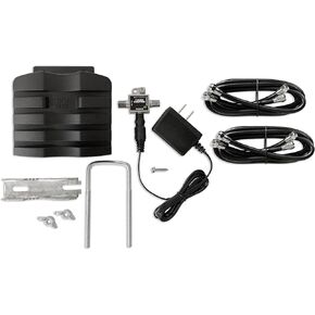 Antennas Direct ClearStream Juice Plus Preamplifier for TV Antennas, UHF VHF FM, 4K 8K UHD NEXTGEN TV Ready, Weatherproof housing (Black)