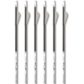 Carbon Express Maxima Photon SD Fletched Arrows with 2-Inch Quadel Raptor X Vanes, 6-Pack - Available in .300, 350, and .400