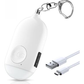 Personal Safety Alarm for Women,Self Defense Keychain for Women,Elderly/Kids Safety Alarm Keychain Siren with LED Strobe Light,130 dB Safe Sound