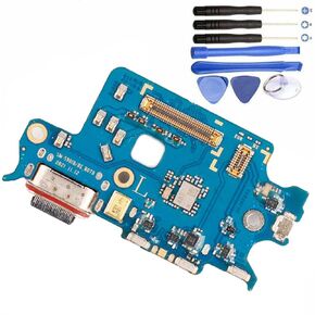 Galaxy S22 5G USB Charging Port Flex Cable Replacement Repair Part Type C Charger Dock Board Flex Cable Connector Compatible with Samsung Galaxy S22 SM-S901U S901+ Repair Tool
