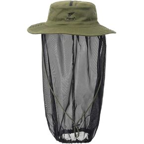 8 Fans Head Net Hat, Boonie Hat Sun Protection with Veil Mesh, Mosquito Hat; Bucket Hat with Removable Hidden Net Mesh