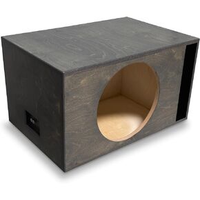 Single 15 Inch Subwoofer Box Ported – 3.5 Cu Ft, Baltic Birch, Pre-Wired 10ga OFC - 24mm Baffle, USA Made Birch Ply Subwoofer Enclosure to Enhance Sound & Bass, Handles up to 1500W