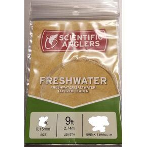 Scientific Anglers Premium Nylon Fly Fishing Leaders - with Loop 2 Pack
