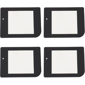 4PCS Black Display Panel Replacement Compatible with Nintendo Game Boy Classic Model DMG-01 Display Upgrade Vintage Game Boy Front Panel