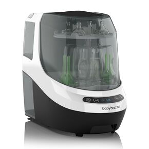 Baby Brezza Bottle Washer Pro - Baby Bottle Washer, Sterilizer + Dryer - All in One Machine Cleans Bottles, Pump Parts, & Sippy Cups - Replaces Hand Washing, Bottle Brushes and Drying Racks, Charcoal