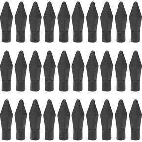 25 Pcs Black Soft Rubber Practice Arrowhead Safety Glue On Target Arrow Tips for Shooting Practice Hunting Game Broadheads Arrows Parts