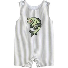 Lil cactus Boys Baby and Toddler Applique Shortall Overalls Romper in Kuwait