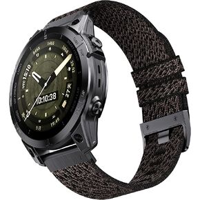 BANSO for Garmin Fenix 5X/6X/7X/8 51mm Watch Band, 26mm Quickfit Watch Bands for Garmin Fenix 7X Pro Sapphire Solar/6X Pro/5X Plus Band, for Garmin Fenix 3, Tactix Delta