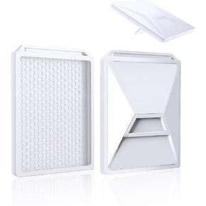 Case Cover for Starlink Mini, for Starlink Mini Protective Case, Weatherproof Silicone Case for Starlink Mini Satellite Dish, Anti-Bump Anti-Drop and Portable Design - White