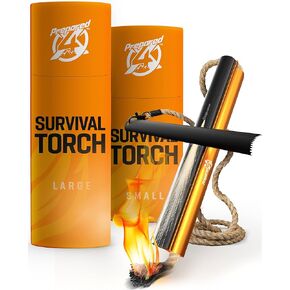Fire Starter Survival Tool - All-in-One Flint and Steel Fire Starter Kit (Large and Small)