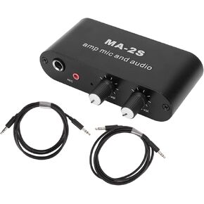 Estink Small Stereo Audio Preamplifier ، Capacitive Microphone Headphone Amplifier Audio Preamplifier Board يأتي مع اثنين