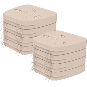 17'' x 16'' x 2.5"Thick Chair Cushions for Dining Chairs, 6 Pack WaterProof Easy Clean Kitchen Chair Pads with Ties and Non-Slip Backing - 30D High Elastic Foam Soft Kitchen Chair Cushions in Saudi Arabia