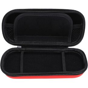 Yunseity for 3000 Hard Case, Water EVA Carry Case with Wrist Strap, Game Console Case with Pockets, for Game Console Accessories, Anti Scratch, Two Way Zipper (Black)