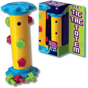 Challenge Your Mind with Tic Tac Totem: 3D Tic Tac Toe Travel Game & Brain Game for Strategy Enthusiasts, Ages 6+ (4X4)