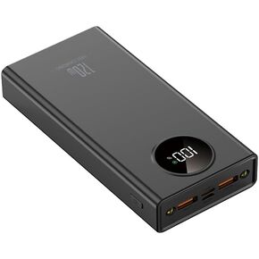 Portable Charger PowerBank, PD 20W Fast Charging, 20000mAh Power Bank with LCD Display, 3 Outputs USB C Power Bank Fast Charging 120W, for iPhone 16/15/14/13 Pro Samsung Google iPad Tablet (White)