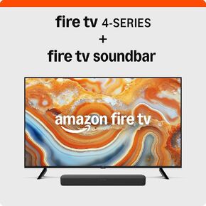 Amazon Fire TV 50" 4-Series, 2024 release, with Fire TV Soundbar