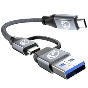 240W USB C Cable 6.6FT, 20Gbps USB C 3.2 Gen 2 Cable, 4K Video USB C Monitor Cable, C Type Charger Fast Charge for iPad, USB to USB C Cable for iPhone 16 15 Pro, Galaxy S25 Ultra, MacBook