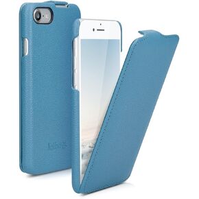 علبة Kalibri Flip متوافقة مع Apple iPhone 16e - غطاء الهاتف الواقي من الجلد النحيف - الأسود