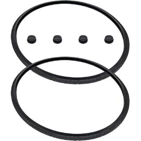 2 PCS 09985 Pressure Cooker Sealing Ring Gasket for Presto Pressure Cooker 16 18 23 Quart Fit for Presto 01745 01751 01755 01781 01782 01784, Including 4 Overpressure Plug
