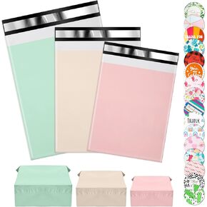 Oududianzi Multi Size Poly Mailers Variety Pack(10 Each: 14x19,12x15,11x15,10x13), 40Pack Assorted Size Shipping Bags, Mailers Poly Bags, Self-Seal Polymailers, Packaging Bags for Shipping