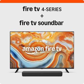 Amazon Fire TV 43" 4-Series, 2024 release, with Fire TV Soundbar